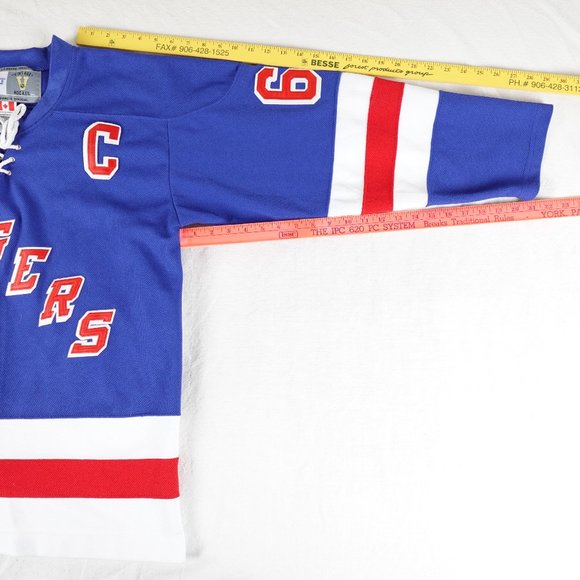 CCM Vintage Jagr Rangers Stitched Hockey Jersey Size 50 Medium Made in Canada - Picture 13 of 13